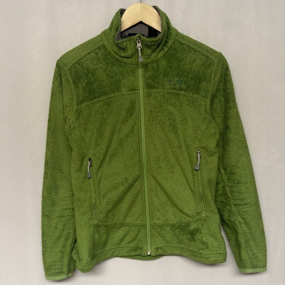 Mountain Hardwear Green Full Zip Fleece Women's Small